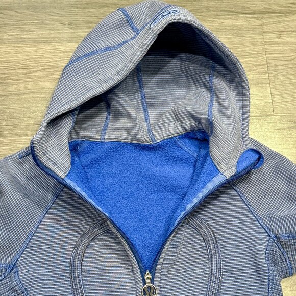 Lululemon Women's Scuba Full-Zip Hoodie - Blue - Picture 4 of 7